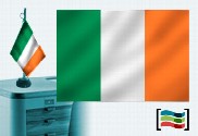 Bandeira da Irlanda toalha de mesa bordada