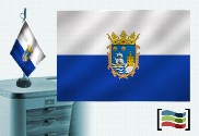 Bandera de Santander sobremesa bordada
