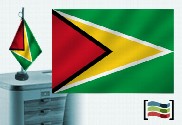 Bandeira da Guiana Toalha de Mesa Bordada
