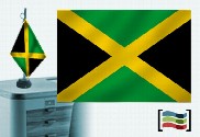 Bandeira da Jamaica Toalha de Mesa Bordada