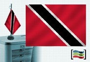 Bandeira de Trinidad e Tobago Toalha de Mesa Bordada