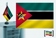 Bandeira de Moçambique Toalha de Mesa Bordada