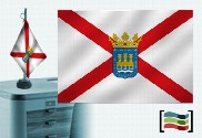 Bandera de Logroño sobremesa bordada