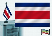 Bandeira de Costa Rica toalha de mesa bordada