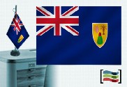 Bandiera della tovaglia ricamata Turks e Caicos