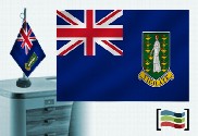 Flag of Ilhas Virgens Britânicas candeeiro de mesa bordado