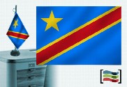 Bandiera della Repubblica Democratica del Congo ricamata tovaglia