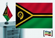 Bandiera della tovaglia ricamata Vanuatu