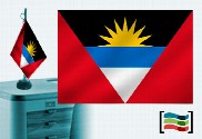 Bandiera della tovaglia ricamata Antigua e Barbuda
