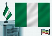 Bandeira da Nigéria toalha de mesa bordada