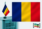 Bandeira da Romênia Toalha de Mesa Bordada