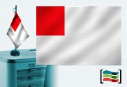 Bandera de Bilbao sobremesa bordada