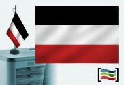 Bandera de Alto Volta sobremesa bordada