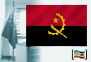 Bandeira da Angola para despacho