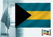 Bandeira da Bahamas para despacho