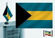Tovaglia ricamata bandiera delle Bahamas