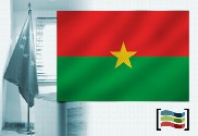 Bandiera Burkina Faso per l'ufficio