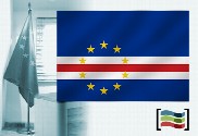 Bandeira da Cabo Verde para despacho