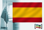 Bandeira da Espanha sem escudo para despacho
