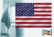 Bandiera Stati Uniti d'America per l'ufficio
