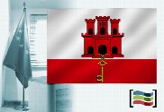 Bandera de Gibraltar para despacho