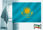 Bandera de Kazajistán para despacho