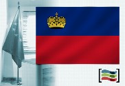 Bandeira da Liechtenstein para despacho