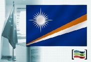 Bandeira da Ilhas Marshall para despacho
