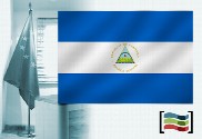Bandeira da Nicarágua para despacho