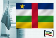 Bandeira da República Centro-Africana para despacho