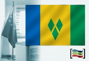 Bandeira da São Vicente e Granadinas para despacho