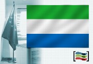 Bandeira da Serra Leoa para despacho