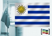 Bandeira da Uruguai para despacho