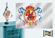 Tovaglia ricamata bandiera della Borbonica