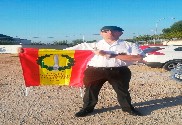 Bandeira de mochila GOE